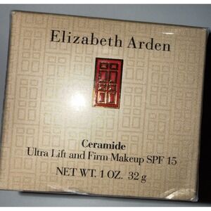 ELIZABETH ARDEN CERAMIDE ULTRA LIFT & FIRM MAKEUP Cocoa #15‎ NIB SPF 15